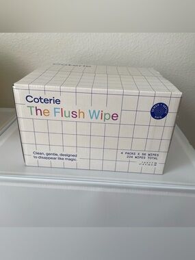 Coterie The Flush Wipe Box - 4 packs, 224 wipes total - NEW & Sealed